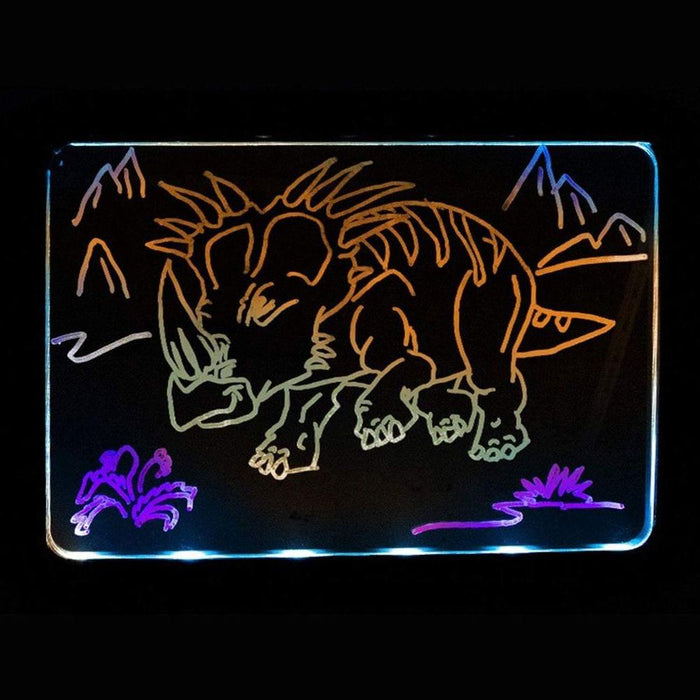 15.4 Inch Magic LED Light - Dinosaur Pictures - Magic Drawing Board - Little and Giant Explorers Doodle