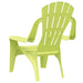 2 Children's Garden Chairs in Green - Little and Giant Explorers vidaXL