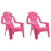 2 Children's Garden Chairs in Pink - Little and Giant Explorers vidaXL