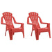 2 Children's Garden Chairs in Red - Little and Giant Explorers vidaXL