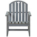 2 Grey Garden Sofa Chairs in Solid Acacia Wood - Little and Giant Explorers vidaXL