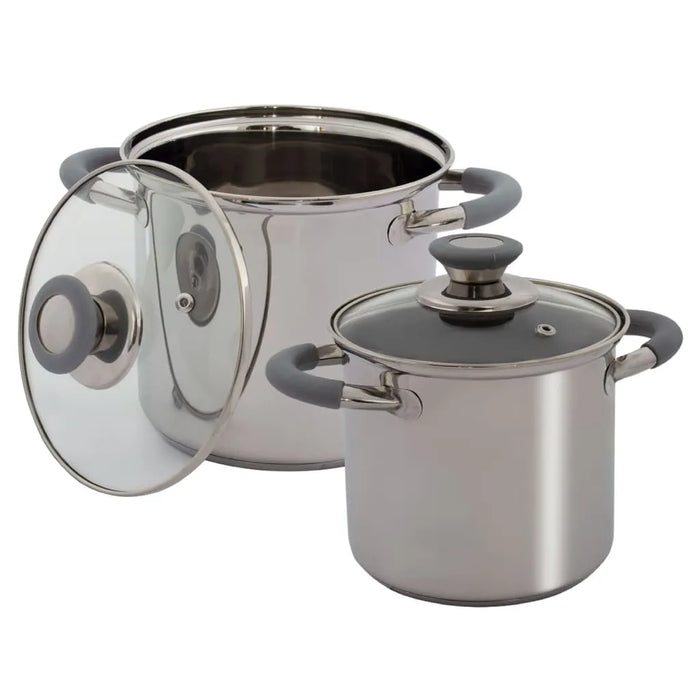 2 Piece Cookware Set 'Melrose' in Stainless Steel - Little and Giant Explorers Eurotrail