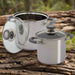 2 Piece Cookware Set 'Melrose' in Stainless Steel - Little and Giant Explorers Eurotrail