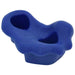 Blue kids climbing stone hold with textured grip for playground or climbing wall