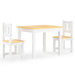 3-Piece Children Table and Chair Set - Little and Giant Explorers vidaXL