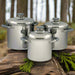 3 Piece Cookware Set 'Glasgow' in Stainless Steel - Little and Giant Explorers Eurotrail