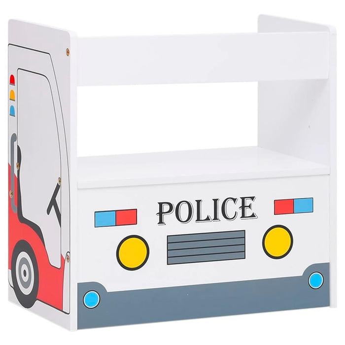 3 Piece Kids Table and Chair Set 'Police Car Design' - Little and Giant Explorers vidaXL