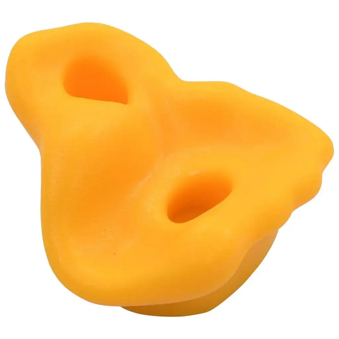 Yellow plastic kids climbing stone hold for custom climbing wall play set
