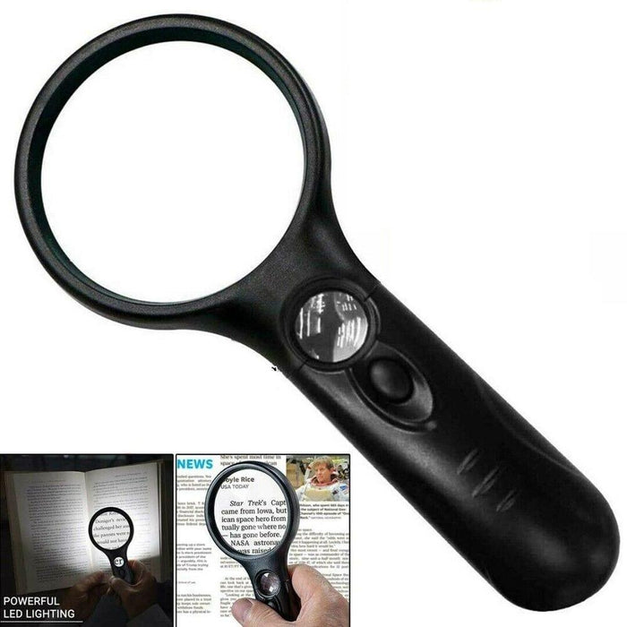 45X Loupe Magnifying Glass with Illuminated LED Light for Reading and Jewellery - Little and Giant Explorers Little and Giant Explorer