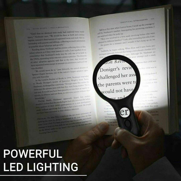 45X Loupe Magnifying Glass with Illuminated LED Light for Reading and Jewellery - Little and Giant Explorers Little and Giant Explorer