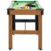 4ft portable billiard table with cues, rack, and balls, wood frame, green felt top