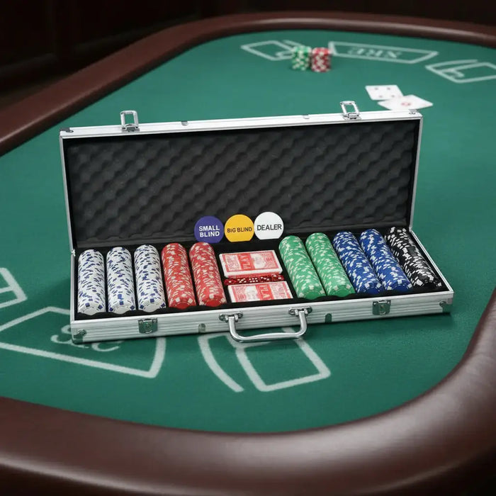 Poker Set with 500 Chips - Little and Giant Explorers vidaXL