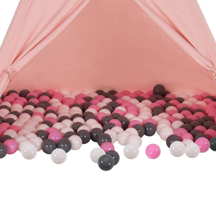 500 Play Balls in White, Grey and Pink - Little and Giant Explorers vidaXL