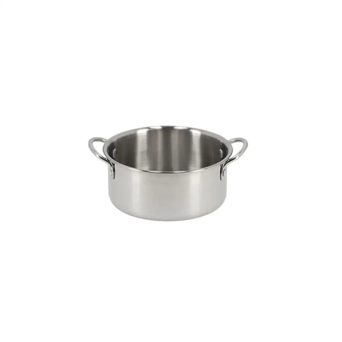 Stainless steel pot with two handles for mud kitchen or garden sensory playset