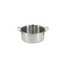 Stainless steel pot with two handles for mud kitchen or garden sensory playset