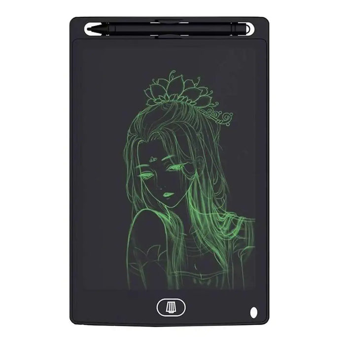 8.5-inch LCD writing tablet with colorful anime art on pressure-sensitive screen