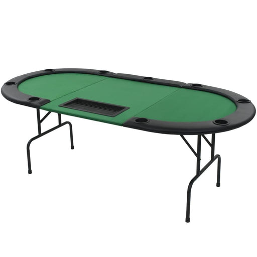 9-Player Folding Poker Table - Little and Giant Explorers vidaXL