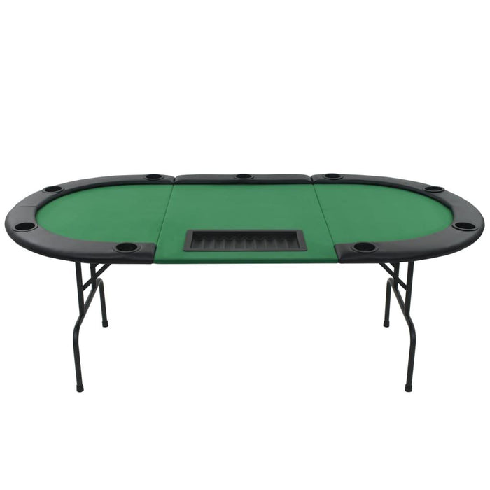 9-Player Folding Poker Table - Little and Giant Explorers vidaXL