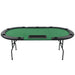 9-Player Folding Poker Table - Little and Giant Explorers vidaXL