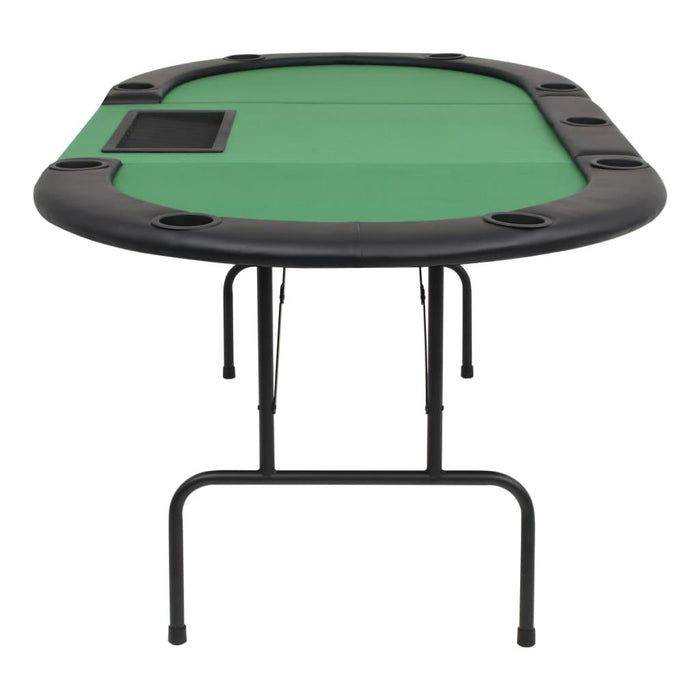 9-Player Folding Poker Table - Little and Giant Explorers vidaXL