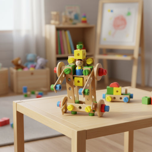 Wooden Building Activity Toy - Little and Giant Explorers Lelin