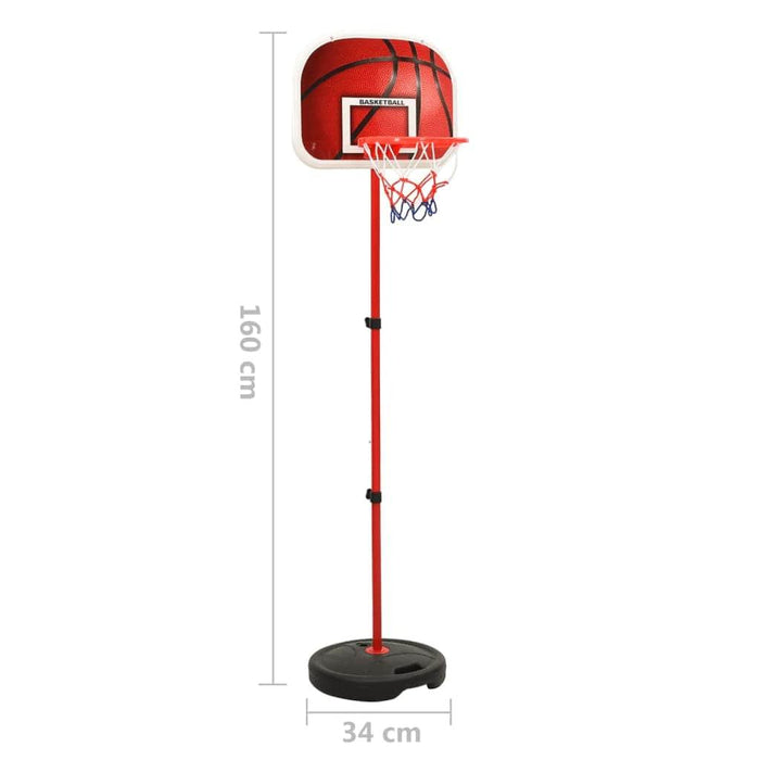 Adjustable Basketball Play Set - 160cm - Little and Giant Explorers vidaXL