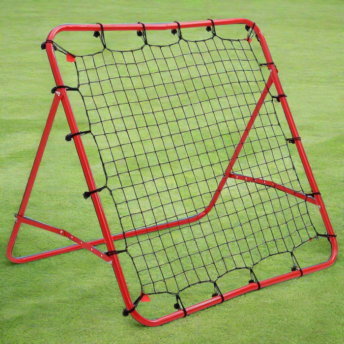 Adjustable Football Kickback Rebounder in Red (100 x (44.5-72) x (86-93)cm) - Little and Giant Explorers vidaXL