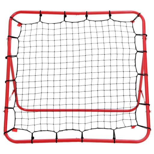 Adjustable Football Kickback Rebounder in Red (100 x (44.5-72) x (86-93)cm) - Little and Giant Explorers vidaXL