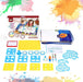 Magic aqua doodle mat kit with stencils, aqua pens, booklet and folded drawing mat