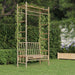 Bamboo Garden Bench with Pergola - Little and Giant Explorers vidaXL