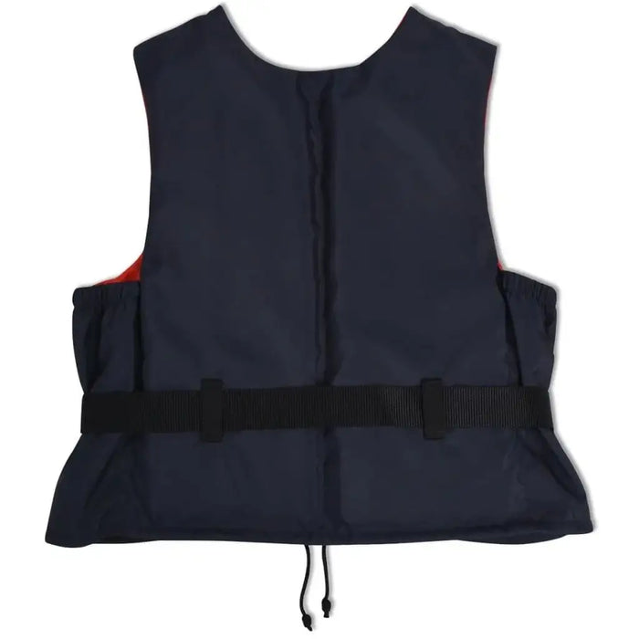 Navy blue Level 50 buoyancy aid personal flotation device with black waist strap