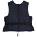 Navy blue Level 50 buoyancy aid personal flotation device with black waist strap