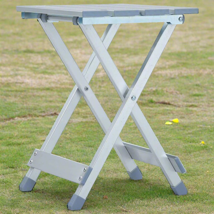 Camping Stool Aluminium - Little and Giant Explorers vidaXL