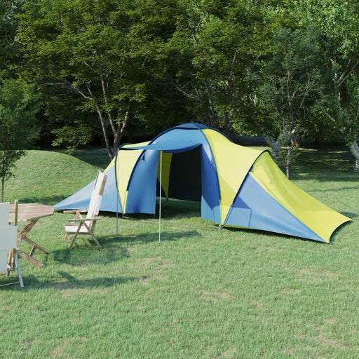 Camping Tent in Blue and Yellow (6 persons) - Little and Giant Explorers vidaXL