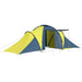 Camping Tent in Blue and Yellow (6 persons) - Little and Giant Explorers vidaXL