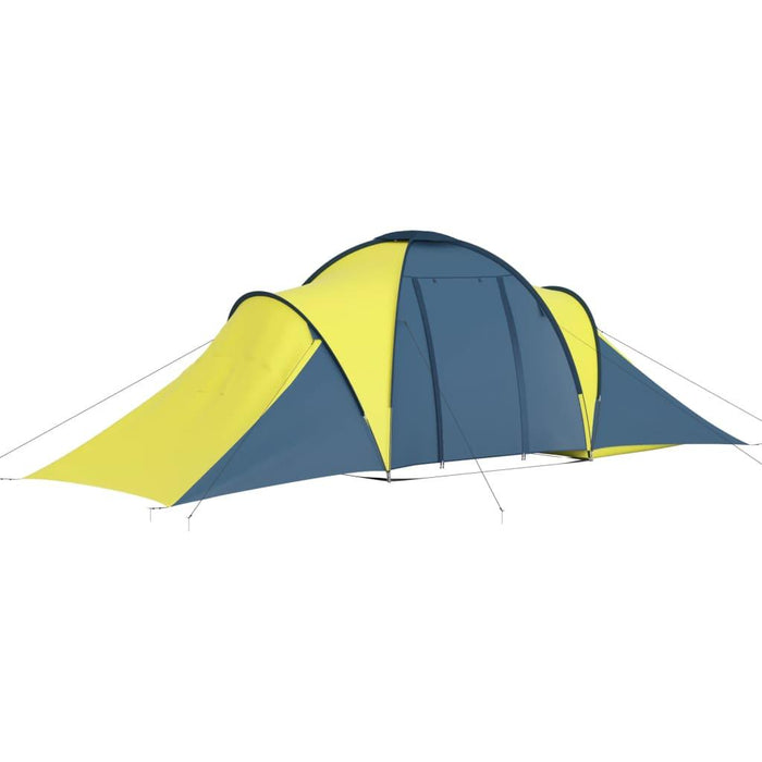 Camping Tent in Blue and Yellow (6 persons) - Little and Giant Explorers vidaXL