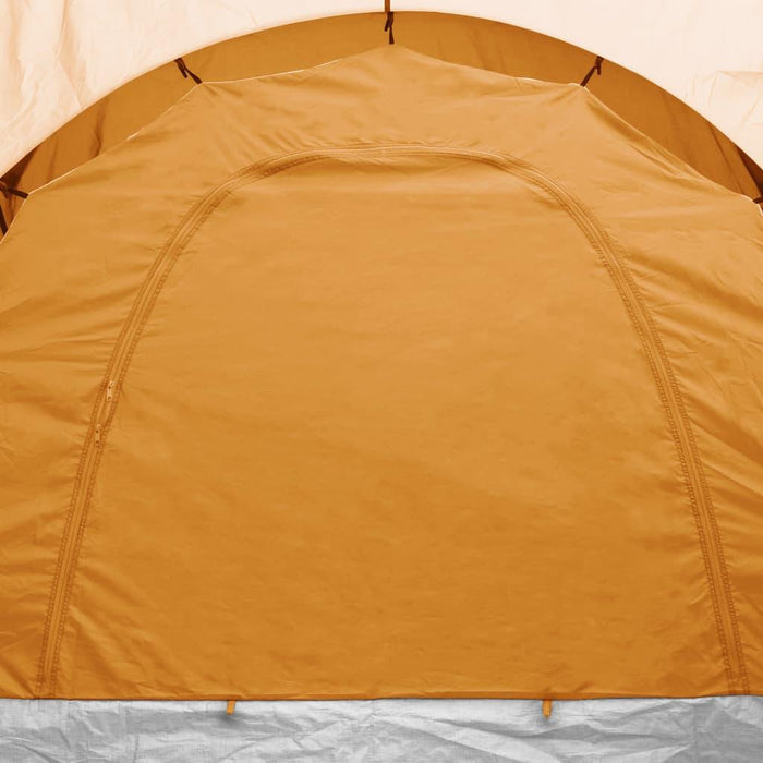 Camping Tent in Grey and Orange (6 persons) - Little and Giant Explorers vidaXL