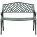 Cast Aluminium Garden Bench in Green - Little and Giant Explorers vidaXL