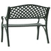 Cast Aluminium Garden Bench in Green - Little and Giant Explorers vidaXL