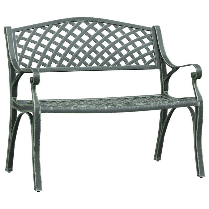 Cast Aluminium Garden Bench in Green - Little and Giant Explorers vidaXL