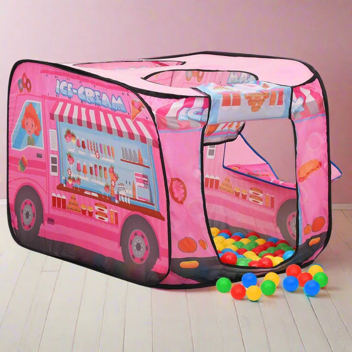 Ice-Cream Van Play Tent in Pink - Little and Giant Explorers vidaXL