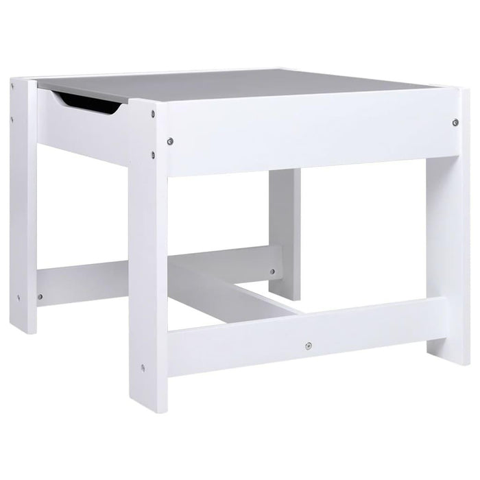 Children's Table with 2 Chairs in White - Little and Giant Explorers vidaXL