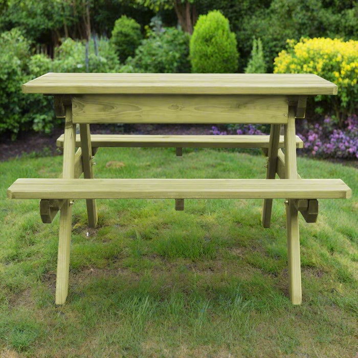 Children's Picnic Table with Benches - Little and Giant Explorers vidaXL