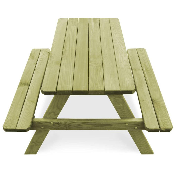 Children's Picnic Table with Benches - Little and Giant Explorers vidaXL