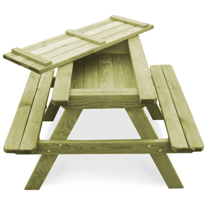 Children's Picnic Table with Benches - Little and Giant Explorers vidaXL