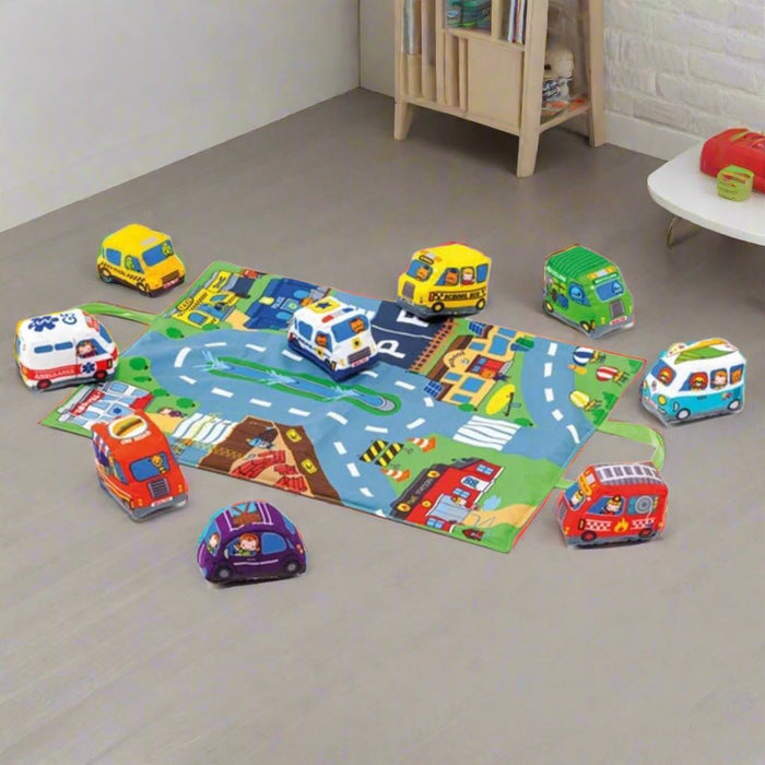 City Playmat with Cars - Little and Giant Explorers Moltó