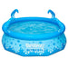 Bestway Octopool inflatable kids pool with blue tentacle sprayer arms and water inside