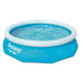 Bestway Fast Set inflatable pool filled with water, round blue 305x76cm outdoor pool