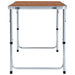Foldable Aluminium Camping Table - Little and Giant Explorers vidaXL