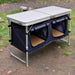 Foldable Camping Cupboard with Aluminium Frame - Little and Giant Explorers vidaXL